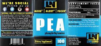LN LiveLong Nutrition PEA Phenylethylamine - supplement