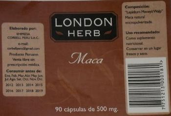 London Herb Maca - supplement