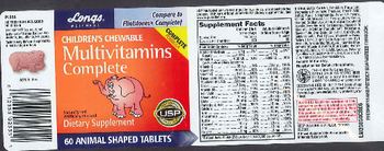Longs Wellness Children's Chewable Multivitamins Complete - supplement