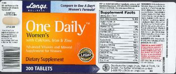 Longs Wellness One Daily Women's With Calcium, Iron & Zinc - supplement