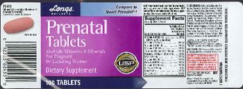 Longs Wellness Prenatal Tablets - supplement