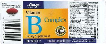 Longs Wellness Vitamin B Complex - supplement