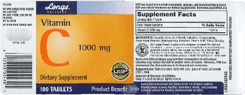 Longs Wellness Vitamin C 1000 mg - supplement