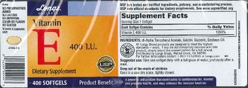 Longs Wellness Vitamin E 400 IU - supplement