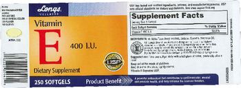 Longs Wellness Vitamin E 400 IU - supplement