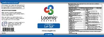 Loomis Enzymes Combination E Lvr-Spl - supplement