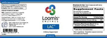 Loomis Enzymes LAC - supplement