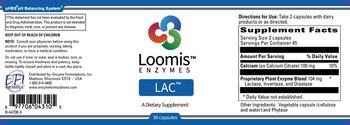 Loomis Enzymes LAC - supplement