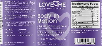 Love Me Body in Motion - supplement