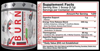 M4 Nutrition iBurn Time Release Matrix Candy Apple - supplement