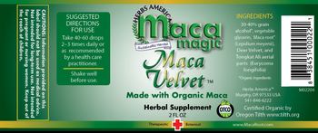 Maca Magic Maca Velvet - herbal supplement