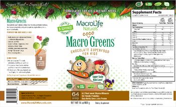 MacroLife Naturals Macro Coco Greens - supplement