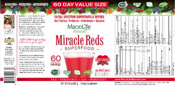 MacroLife Naturals Miracle Reds - supplement