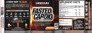 Magnum Nutraceuticals Fasted Cardio Drive-Thru Orange Drink Flavor - supplement