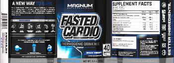 Magnum Nutraceuticals Fasted Cardio Electric Blue Gummy Flavor - supplement