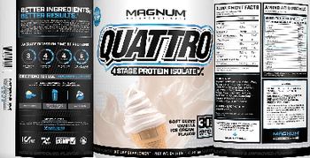 Magnum Nutraceuticals Quattro Soft Serve Vanilla Ice Cream Flavor - supplement