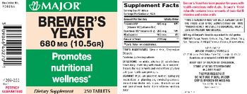 Major Brewer's Yeast 680 mg - supplement