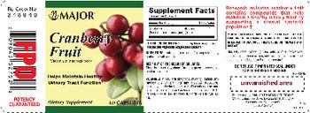 Major Cranberry Fruit - supplement