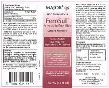 Major FeroSul 220 mg - supplement