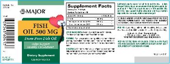 Major Fish Oil 500 mg - supplement