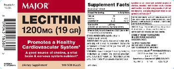 Major Lecithin 1200 mg (19 gr) - supplement