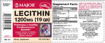 Major Lecithin 1200 mg (19 gr) - supplement