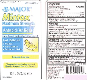 Major Mintox Maximum Strength Lemon Creme - 