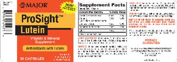 Major ProSight Lutein - vitamin mineral supplement