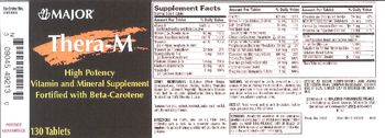 Major Thera-M - high potency vitamin and mineral supplement