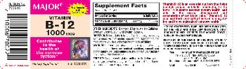 Major Vitamin B-12 1000 mcg - supplement