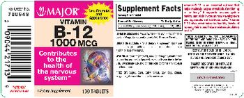 Major Vitamin B-12 1000 mcg - supplement