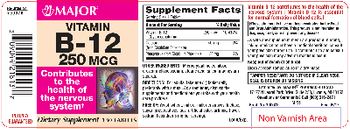 Major Vitamin B-12 250 mcg - supplement
