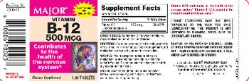 Major Vitamin B-12 500 mcg - supplement