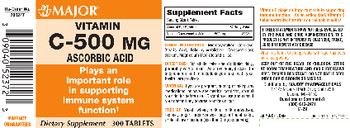 Major Vitamin C-500 mg - supplement