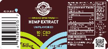 Manitoba Harvest Hemp Foods Broad Spectrum Hemp Extract Unflavored - supplement