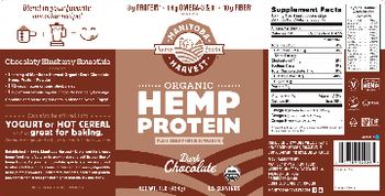 Manitoba Harvest Organic Hemp Protein Dark Chocolate - plant based protein supplement