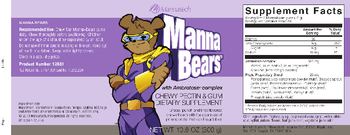 Mannatech Manna Bears With Ambrotose Complex - chewy pectin gum supplement