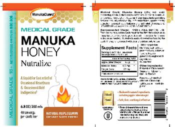 ManukaGuard Manuka Honey Nutralize Natural Maple Lemon - these statements have not been evaluated by the food and drug administration this product is not int