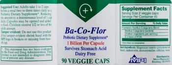 Marco Pharma Int'l Ba-Co-Flor - probiotic supplement