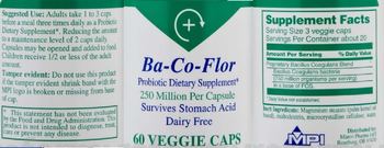 Marco Pharma Int'l Ba-Co-Flor - probiotic supplement