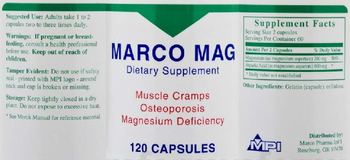Marco Pharma Int'l Marco Mag - supplement