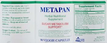Marco Pharma Int'l Metapan - herbal nutritional supplement