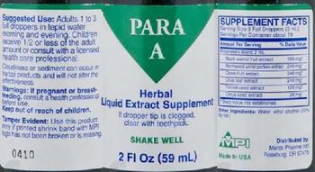 Marco Pharma Int'l Para A - herbal liquid extract supplement