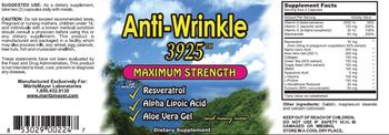 MaritzMayer Laboratories Anti-Wrinkle 3925 - supplement