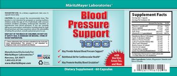 MaritzMayer Laboratories Blood Pressure Support 1000 - supplement