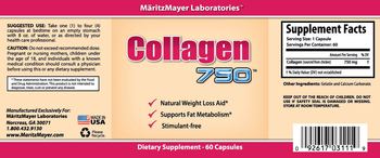 MaritzMayer Laboratories Collagen 750 - supplement