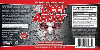 MaritzMayer Laboratories Deer Antler Velvet Extract - supplement