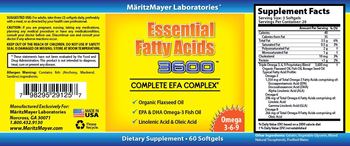 MaritzMayer Laboratories Essential Fatty Acids 3600 - supplement
