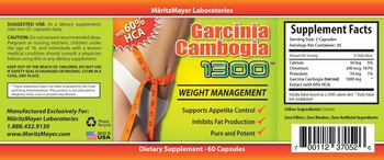 MaritzMayer Laboratories Garcinia Cambogia 1300 - supplement