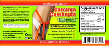 MaritzMayer Laboratories Garcinia Cambogia 1300 - supplement